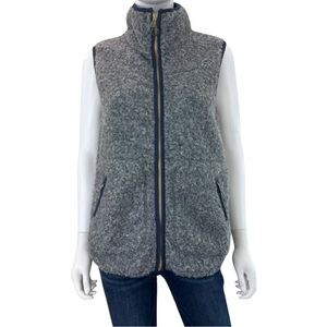 Woolrich Gray Siskiyou Curley Fleece Vest Size S